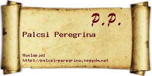 Palcsi Peregrina névjegykártya